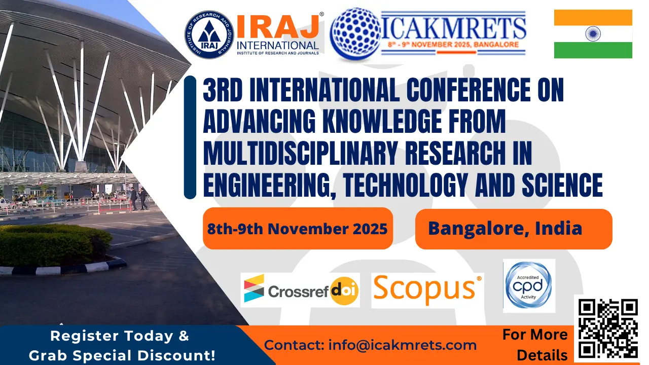 Multidisciplinary Research in Engineering, Technology and Science Conference in India